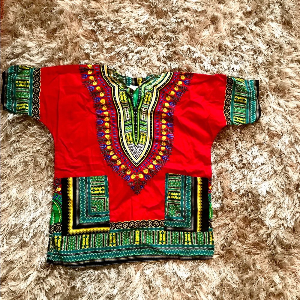 African Dashiki Style T-Shirt